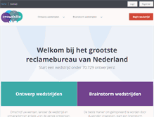 Tablet Screenshot of crowdsite.nl